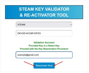 Steam Key ReActivator & Validator 2